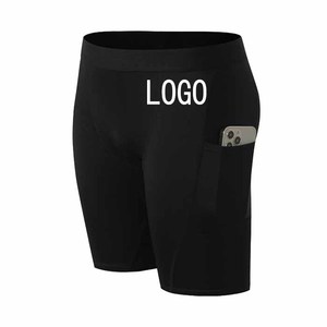 Shorts de compression pour hommes, entraînement athlétique, gym, course à pied, cyclisme, fitness, performance, sous-vêtement technique - Product Image 3