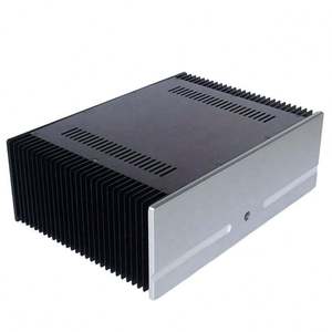 Black Amplifier Junction Box 106x65 Custom Equipment Factory Case Anodized Aluminum Extruded Outlet Box Battery <b>Enclosure</b> IP54 - Product Image 3