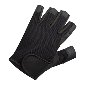 <b>Rowing</b> Boating Fishing Kayaking All Water Sports Safety Lightweight Perfect UV Protection PU Leather <b>Gloves</b> Hook Loop Closure - Product Image 5