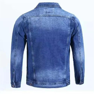 Men’s Fashion Denim Jacket Washed Cotton Windproof Winter Streetwear Custom Logo OEM Manufacturer - Product Image 4