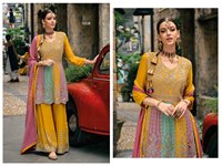 Nouveau concepteur lourd Georgette broderie haute qualité indien et pakistanais ethnique Punjab Gharara par Sterling Creations
