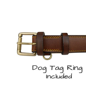 Colliers et laisses pour chien en cuir véritable souple avec logo personnalisé - Luxe, premium, réglables et durables - Product Image 3