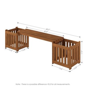 Banco de Madera de Mango para Jardín - Asiento Ecológico para Jardín - Product Image 4