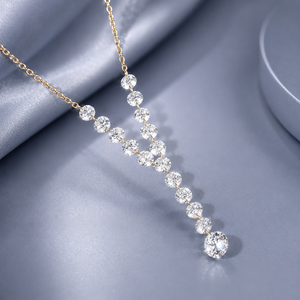 Colgante de Diamante Cultivado en Laboratorio, Corte Brillante Redondo, Plata S925, Fabricante de Joyería Fina Personalizada OEM ODM, Venta al Por Mayor - Product Image 1
