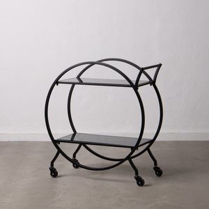 Carrito de servicio para cocina, carrito de bebidas con ruedas, carrito de bar móvil, carrito de cócteles, carrito de servicio para fiestas - Product Image 4