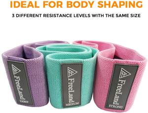 Bandas de Resistencia para Ejercicio, Gimnasio y Fitness, Ecológicas, Duraderas, con Logotipo Personalizado, para Piernas, Cadera y Glúteos, Juego de Bandas de Resistencia de 3 Niveles - Product Image 2