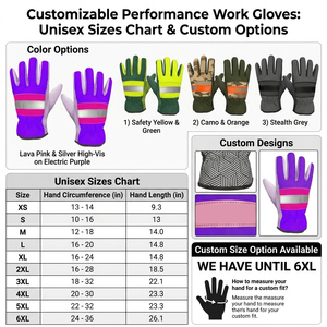 Gants de sécurité haute visibilité de qualité professionnelle avec bandes réfléchissantes et conception anti-coupure durable - Product Image 2