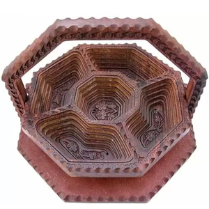 Panier organisateur de fruits secs en bois moderne de qualité supérieure, fabriqué à la main, écologique, design multifonctionnel, emballage personnalisé - Product Image 1