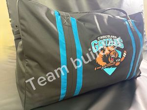 Sac de voyage multifonctionnel imperméable en nylon/polyester pour équipement de hockey sur glace avec logo et taille personnalisables - Product Image 2