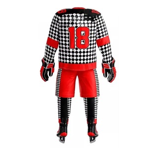 ผู้ผลิตชุดฮอกกี้น้ำแข็งคุณภาพสูง เสื้อและกางเกงทีมฮอกกี้น้ำหนักเบา รับผลิตแบบ OEM ODM - Product Image 3