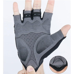 Road Bike <b>Cycling</b> Gloves with Sweat Wipe Thumb and Shock Absorbing Grip Mountain Bike Gloves with Breathable Fabric - Product Image 4