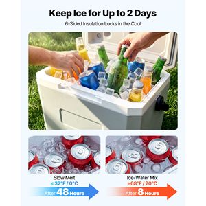 Borsa Frigo Portatile 17QT, Rigida e Impermeabile, con Motivo Leopardato, Mantiene il Ghiaccio per 48 Ore, Mantiene i Contenuti Freschi - Product Image 2