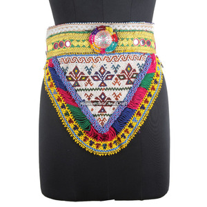 Vintage Belt Belly Dance Bead Afghani Traditional Waist Belt Kuchi Tribal BB039 <b>Old</b> Banjara Real Vintage Handmade Beaded Belts - Product Image 1