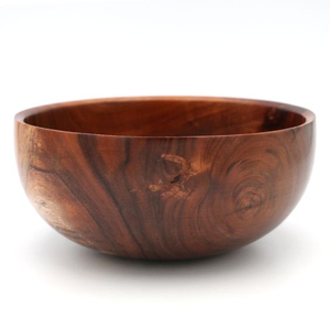 Bol en bois rond écologique de petite taille pour usage en restaurant, bols en bois naturel poli pour épices, salades et décoration de cuisine - Product Image 2
