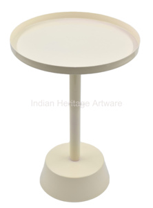 Table basse en fer IHA moderne, blanc brillant, haute qualité, meubles de salon, décoration intérieure - Product Image 4