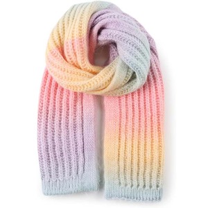 Customizable Width Unisex Knitted Scarf - Tailored Winter Muffler - Custom Logo Soft Rib-Knit <b>Neck</b> <b>Warmer</b> - Product Image 1