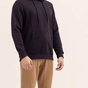 Sudadera con Capucha Lisa para Hombre, Estilo Hip Hop, Casual, de Color Sólido, al por Mayor en Grandes Cantidades - Product Image 6