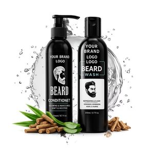 Shampooing et après-shampoing pour barbe bio pour hommes, marque privée OEM, rafraîchissant, nourrissant, hydratant, commandes en gros - Product Image 2