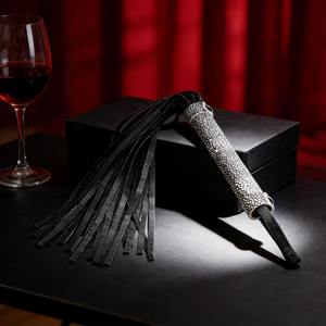 SPALL JP SPORTS Fouet d'équitation artisanal de 15,7 pouces avec poignée en cuir léger à texture de pierre exotique, pour l'équitation, le BDSM et l'entraînement des débutants - Product Image 5