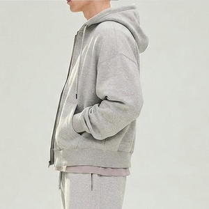 Wholesale Comfortable Cotton Material Men Zipper Tracksuits Customizable Breathable Quick Dry Oversize Tracksuit For Adults - Product Image 3