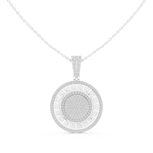 Collar con colgante de arte abstracto de oro de 14K Forns jewels para mujer - Product Image 3