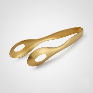 Pinces à glace en acier inoxydable doré, mini-pinces de service polyvalentes pour buffets, cocktails, fêtes du thé, ustensiles de service en métal de qualité alimentaire - Product Image 1