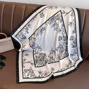 100% Pure <b>Silk</b> Luxury <b>Scarf</b> with Custom Logo for Ladies-Multi-Functional Fashion Accessory - Product Image 2