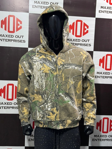 เสื้อฮู้ดดี้ผ้าฟลีซหนานุ่มคุณภาพสูง พิมพ์ลายพราง Real Tree  พร้อมโลโก้สั่งทำพิเศษ ทรงบ็อกซี่  เสื้อสเวตเชิ้ตลายพราง  ปรับแต่งแบรนด์ได้ - Product Image 5