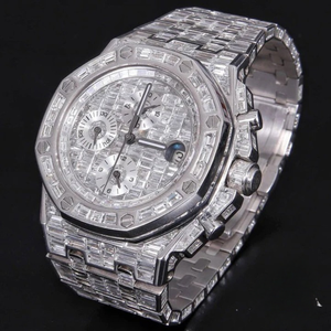 Reloj de Diamantes Moissanite DEF de Alta Calidad, Estilo Hip Hop, con Mecanismo Mecánico Automático y Manual - Product Image 1