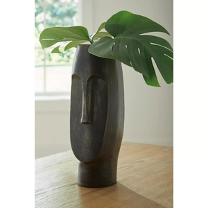 Vase de table moderne en bronze, fait main, design minimaliste, 13,8 H - Product Image 5