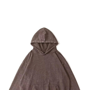 Sweat-shirt à capuche noir surdimensionné avec logo personnalisé, en molleton de coton, style streetwear pour hommes, fabricant OEM - Product Image 3