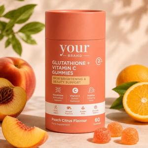 Gummies au Glutathion et Vitamine C pour l'Éclat de la Peau, Saveur Pêche Agrumes, Hydratation et Antioxydant, pour une Peau Radieuse - Product Image 5
