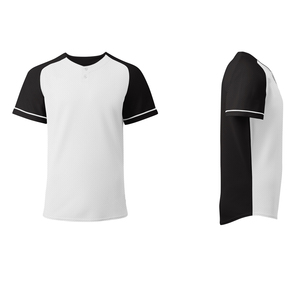 เสื้อเบสบอลแบบแห้งเร็ว ระบายอากาศได้ดี สำหรับกิจกรรมกลางแจ้ง ขายส่ง OEM รับผลิตตามแบบ สกรีนลายแบบซับลิเมชั่น - Product Image 6