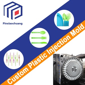 Moulages de précision en plastique, mini-moulages en caoutchouc 2K, pièces en polyuréthane injectées, moules pour fourchettes et cuillères en plastique PP (2 pièces) - Product Image 2