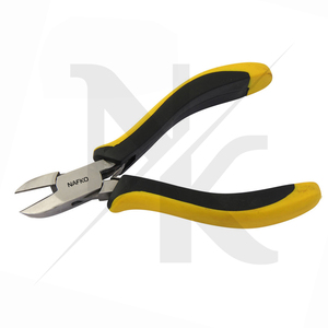 Jewelry Wire Cutting Tools Side <b>Cutter</b> 125mm Stainless Steel Ergonomic Handles Black Yellow Smooth Jaws Non-slip Grip Crimping - Product Image 2