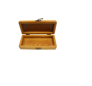 Eco-friendly Wood Pen Holder Eco-friendly Packaging Wooden Pen <b>Box</b> Pencil Case High Quality Sustainable Black Solid Wood Pen <b>Box</b> - Product Image 1