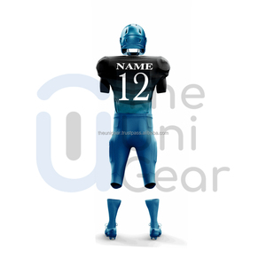 Wholesale Top Selling American Football Uniform T Shirt and Pants Style Breathable High Quality Football Jersey Shorts Sets - Product Image 6