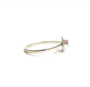 Handmade 925 Sterling Silver Garnet <b>Ring</b> Dainty Stackable Oval Red Stone Minimalist <b>Thin</b> Band Jewelry Wholesale - Product Image 4