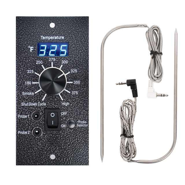 Kitchen Cooking Meat Thermometer Pellet Grill PID Controller OEM BBQ Smoker PID Controllers With Wifi Contact, Digital LCD