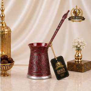 Custom Brass <b>Turkish</b> <b>Coffee</b> <b>Pot</b> Metal Long Handle Cezve Vintage Arabic Greek <b>Coffee</b> Maker Stovetop <b>Coffee</b> <b>Pot</b> Wholesale Bulk - Product Image 3