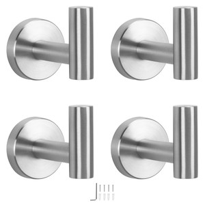 <b>Adhesive</b> Wall <b>Hooks</b> Organizer - Chrome Modern Design Wholesale - Product Image 4
