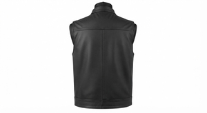 Veste en cuir véritable pour femme, vêtements de course moto, veste sans manches zippée, logo personnalisé, vêtements d'extérieur - Product Image 2