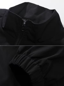 Men's Color Blocking Windproof <b>Racer</b> <b>Jacket</b> Stand Collar Zipper Sporty Style Autumn Polyester Material - Product Image 3