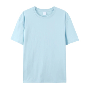 INDEX Men's Yellow Short Sleeve T-Shirt O-Neck Regular Fit Casual Knitted Cotton Solid Color Jersey Fabric - Product Image 4