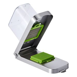 Affettatrice 3 cipolle in acciaio inossidabile con contenitore tritacellatrice per verdure e taglierina per cibo vegetariano - Product Image 1