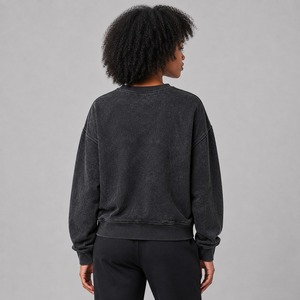 Sweat-shirts délavés pour femmes, best-sellers, nouvelle collection, vêtements de mode confortables pour femmes, OEM - Product Image 2