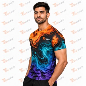 เสื้อยืดพรีเมียมผู้ชายแบบสั่งทำพิเศษ พิมพ์ลายทั่วตัว ขายส่ง ชุดกีฬา ชุดออกกำลังกาย ชุดฟิตเนส ชุดฝึกซ้อม ชุดทีม - Product Image 5