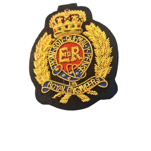 Insignias Bordadas a Mano del Cuerpo de Ingeniería Británico, Personalizadas al por Mayor, en Fieltro con Hilos de Oro, para Blazers y Otras Prendas - Product Image 2