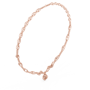 Collar con Colgante de Diamante de Corte Brillante Redondo Cultivado en Laboratorio Aurielle Grace en Oro Rosa de 14K - Product Image 2