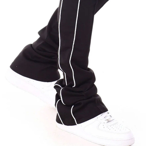 Pantalon de survêtement homme coupe slim fuselée, style streetwear décontracté, avec revers côtelés et taille élastique, idéal pour la gym, le sport et la détente - Product Image 5